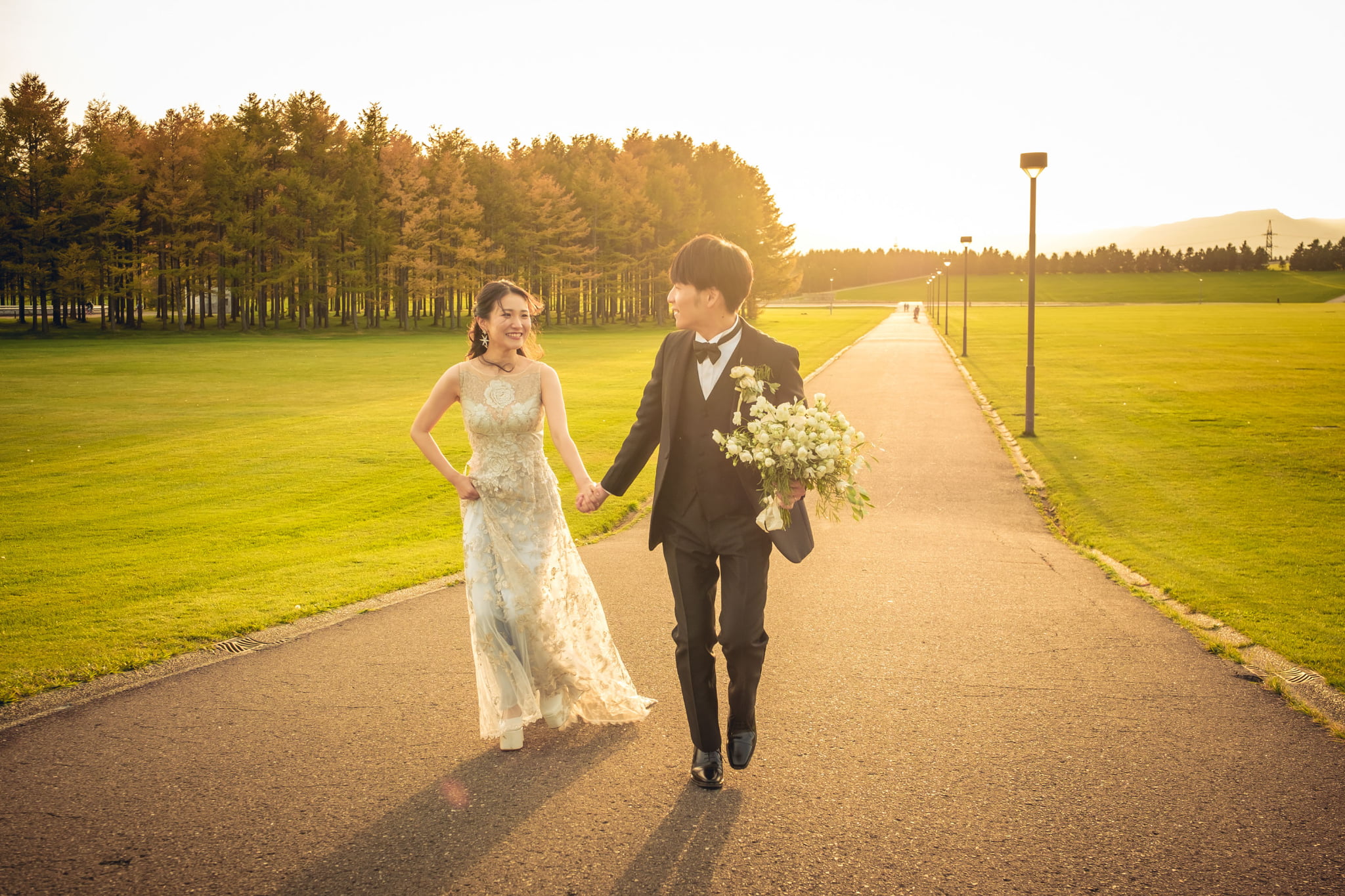 Wedding day_05_ガラスのピラミッド、ランファン・キ・レーヴ